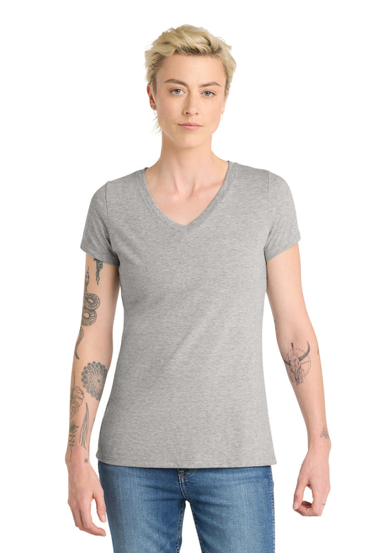 District Women's Very Important Tee V-Neck DT6503 Light Heather Grey