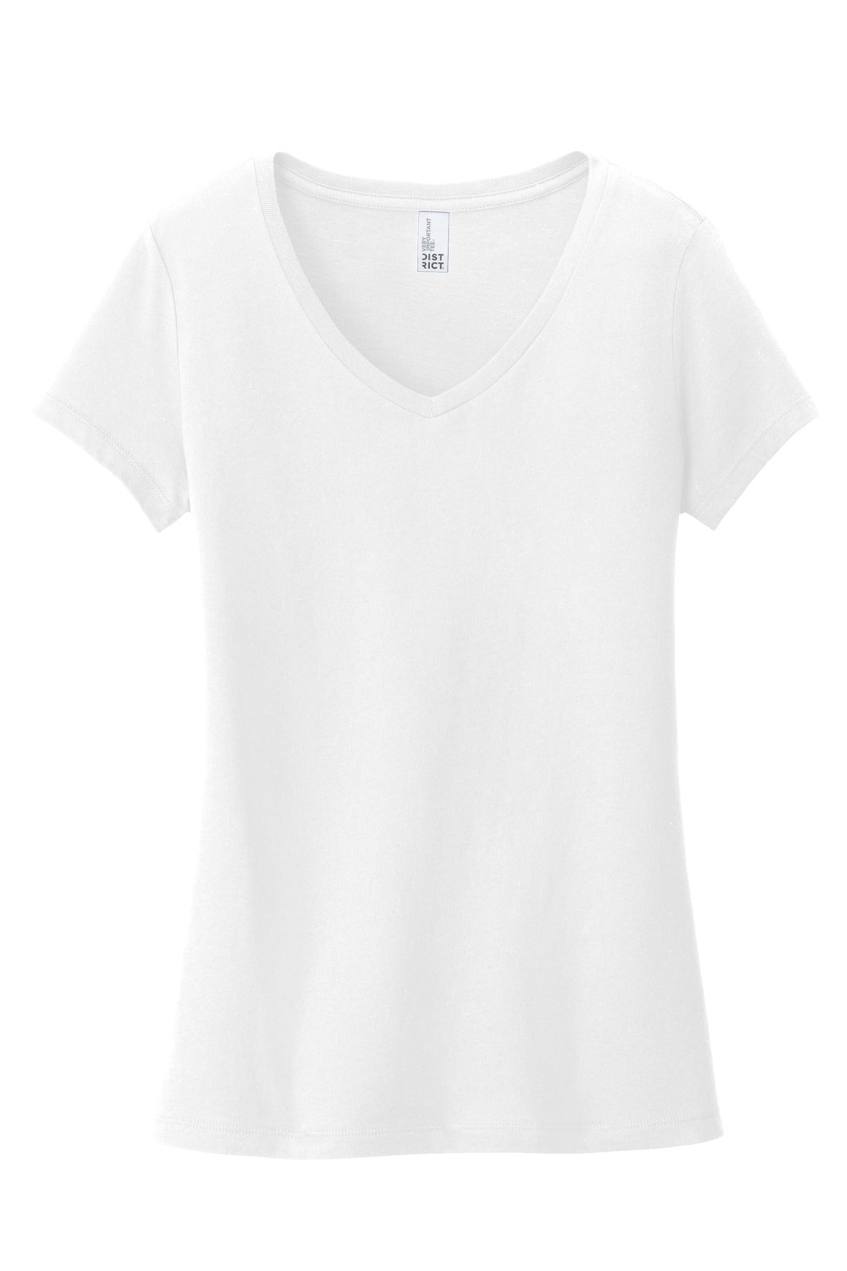 District Women's Very Important Tee V-Neck DT6503 White
