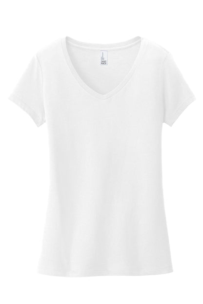 District Women's Very Important Tee V-Neck DT6503 White