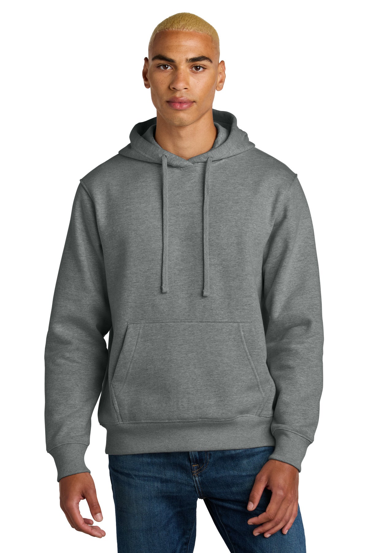 District VIT Super Heavyweight Fleece Hoodie DT6600 Grey Frost
