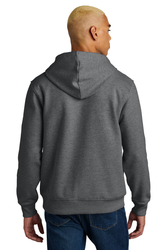 District VIT Super Heavyweight Fleece Hoodie DT6600 Heathered Charcoal