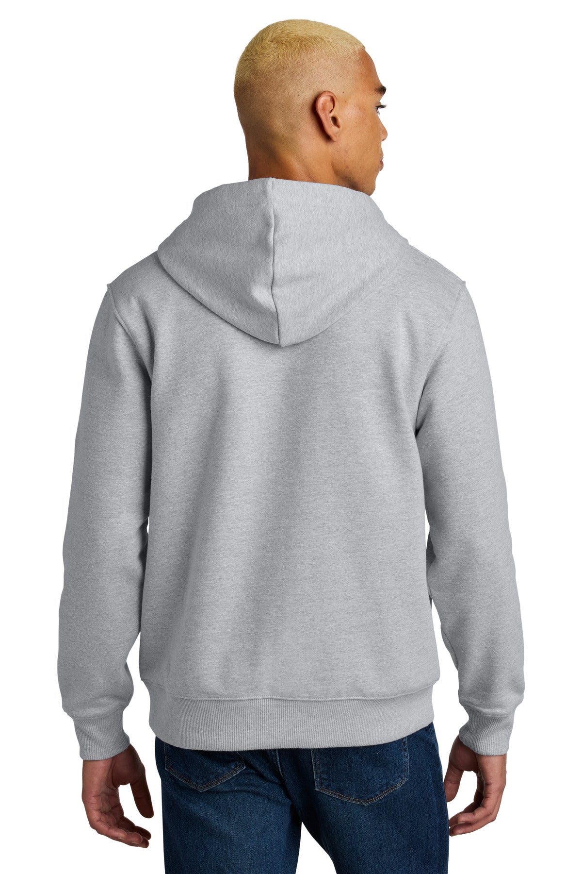 District VIT Super Heavyweight Fleece Hoodie DT6600 Light Heather Grey