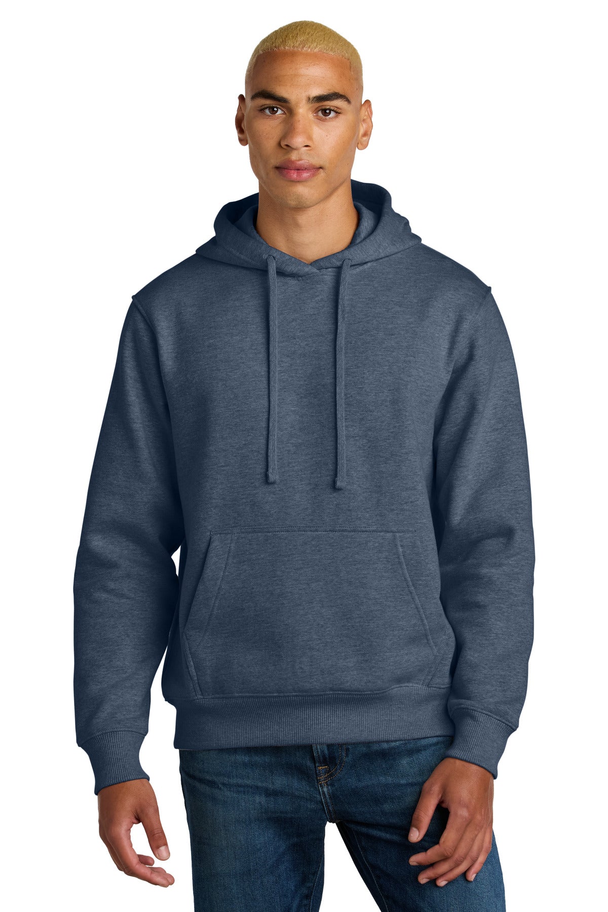District VIT Super Heavyweight Fleece Hoodie DT6600 Navy Heather