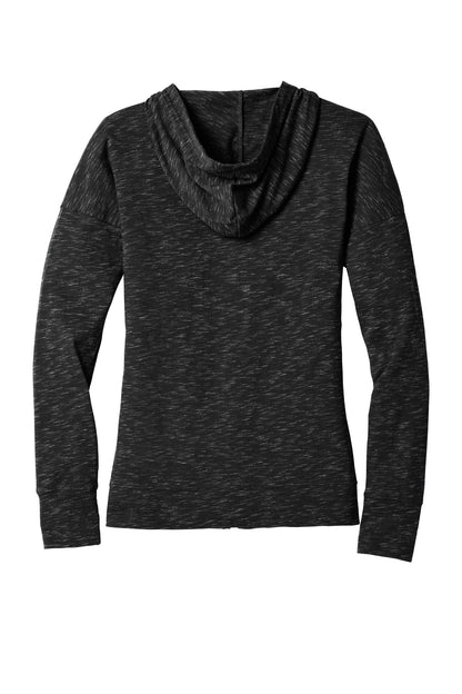 District Women's Medal Full-Zip Hoodie DT665 Black