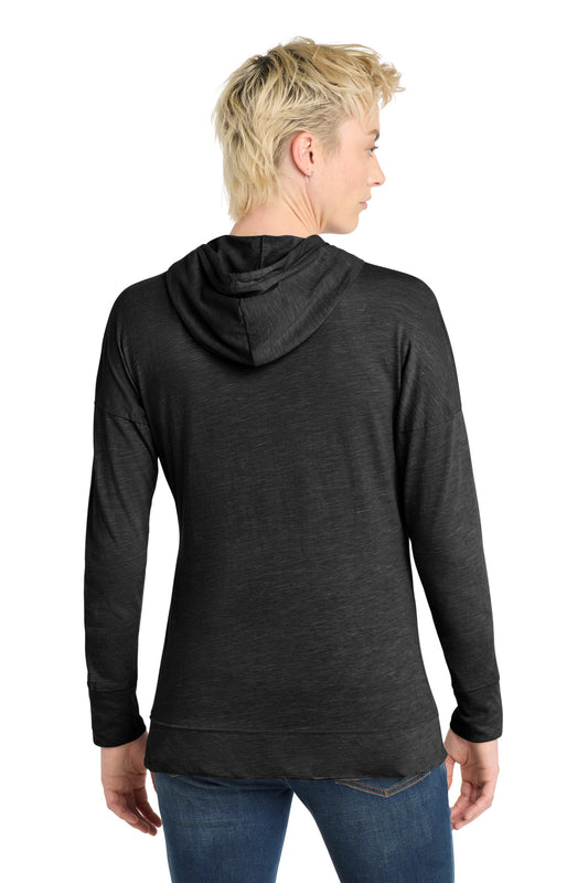 District Women's Medal Full-Zip Hoodie DT665 Black
