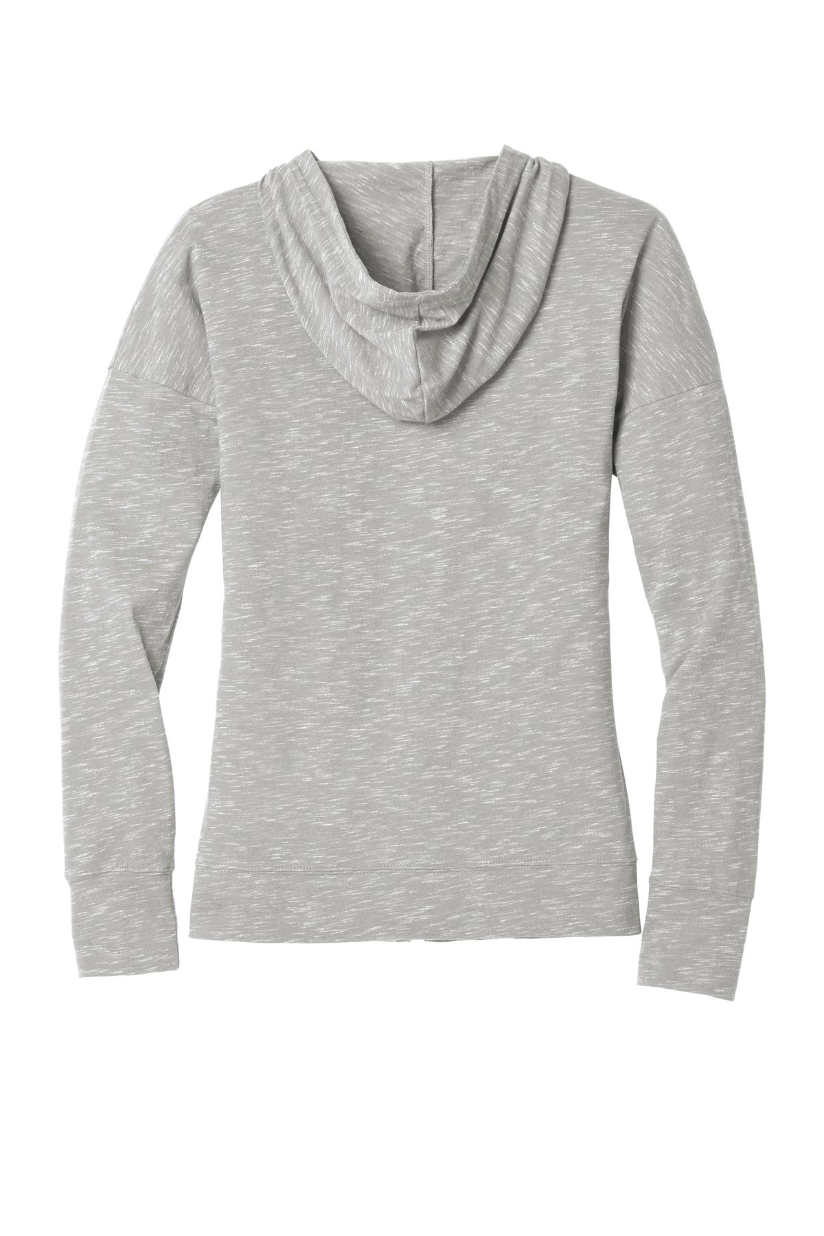 District Women's Medal Full-Zip Hoodie DT665 Light Grey