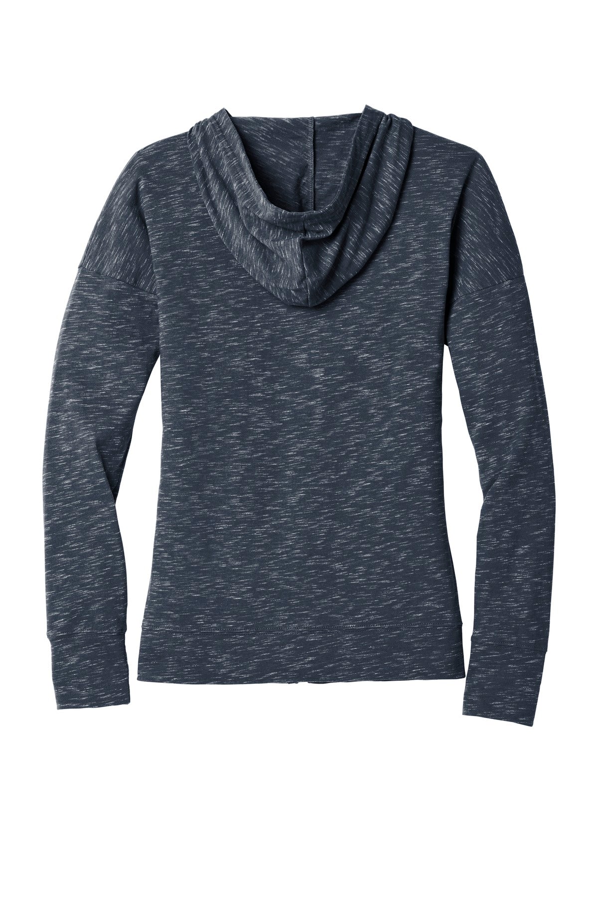 District Women's Medal Full-Zip Hoodie DT665 New Navy