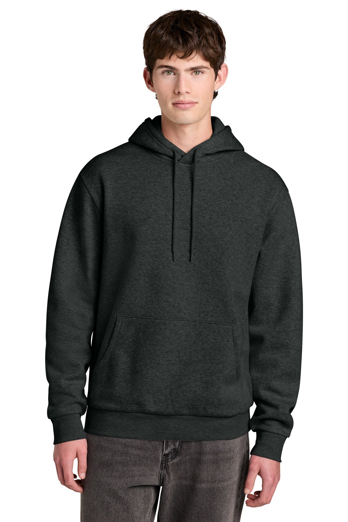 District MelloFleece Hoodie DT6700 Heathered Charcoal