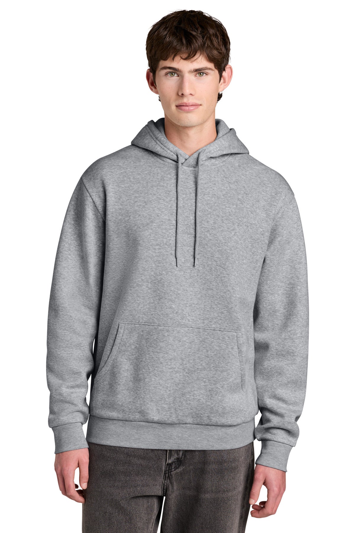 District MelloFleece Hoodie DT6700 Light Heather Grey