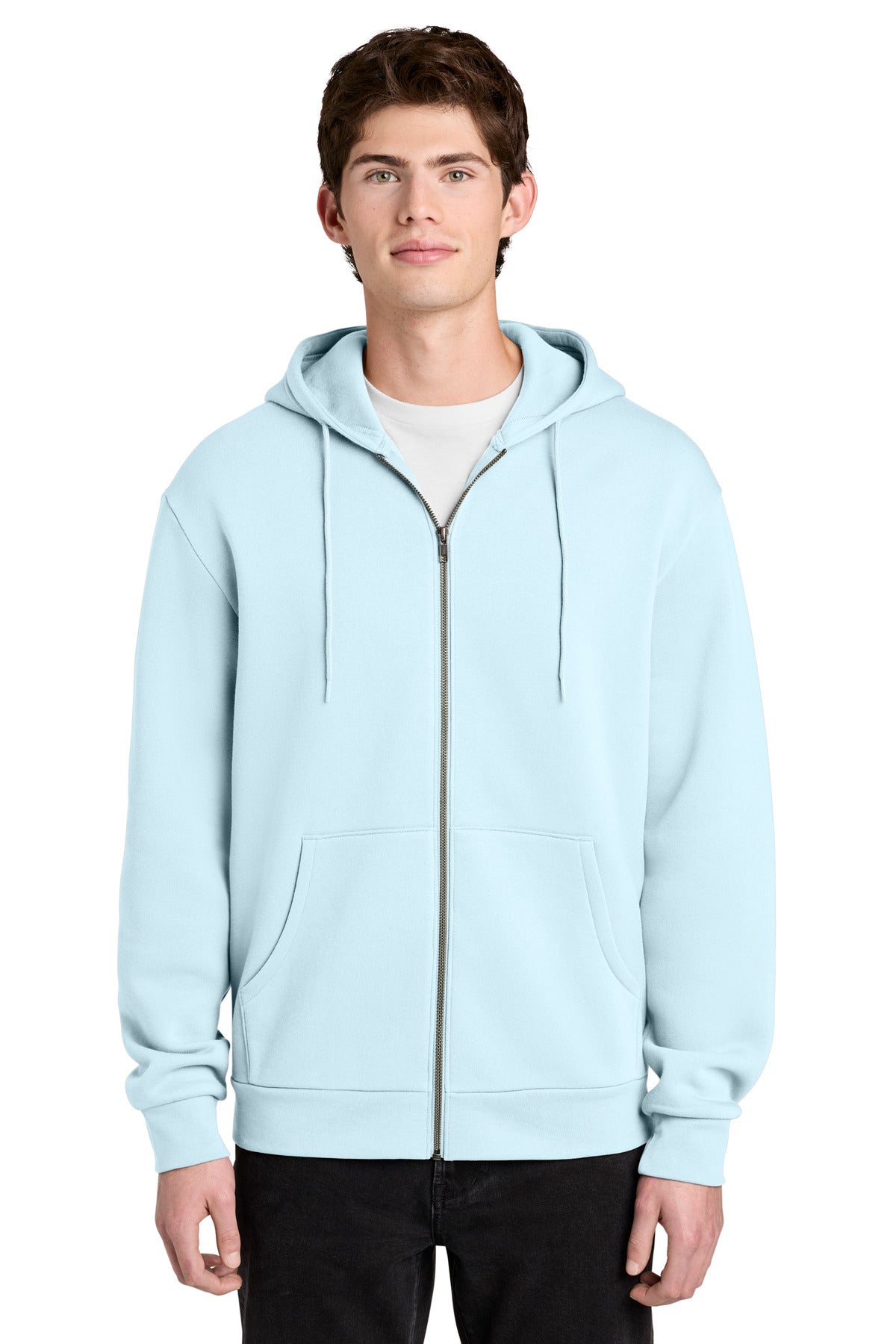 District MelloFleece Full-Zip Hoodie DT6702 Winter Blue