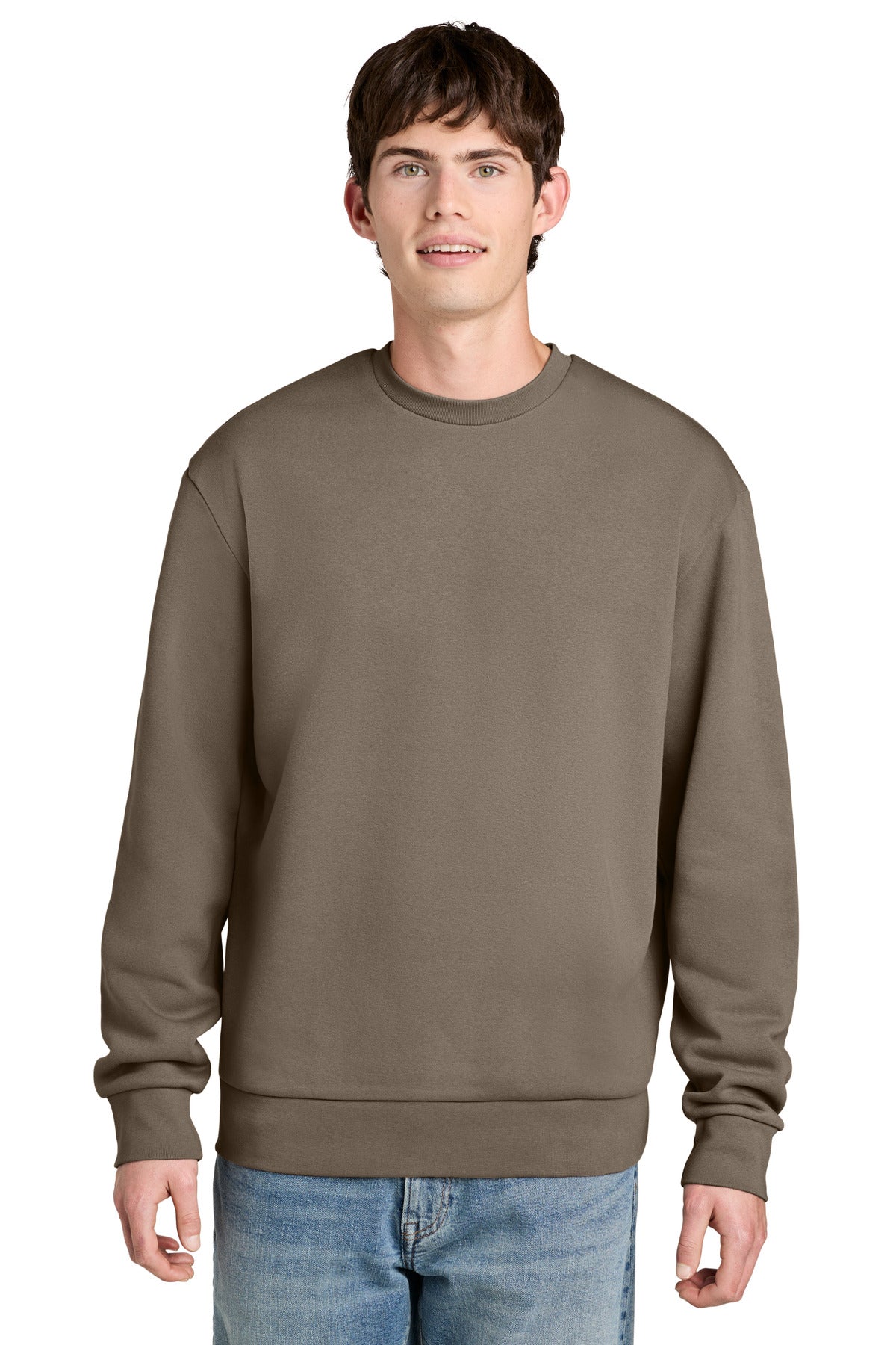 District MelloFleece Crew DT6704 Warm Taupe
