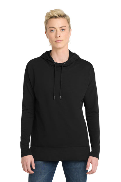 District Women's Featherweight French Terry Hoodie DT671 Black