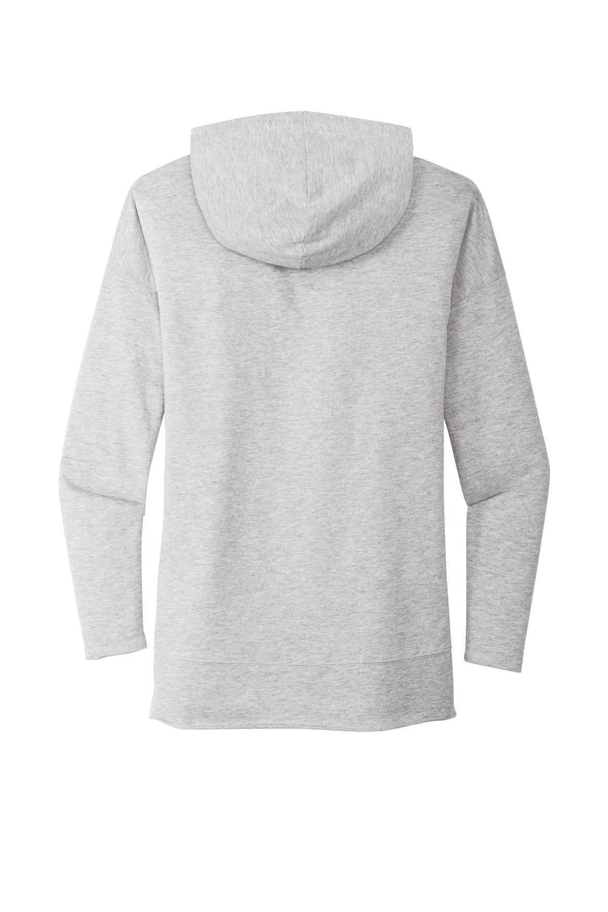 District Women's Featherweight French Terry Hoodie DT671 Light Heather Grey