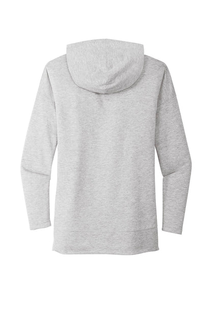 District Women's Featherweight French Terry Hoodie DT671 Light Heather Grey