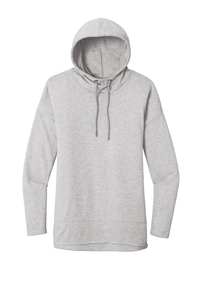 District Women's Featherweight French Terry Hoodie DT671 Light Heather Grey