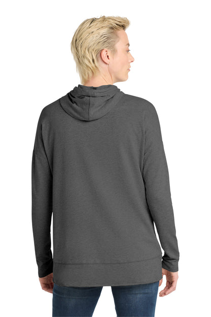 District Women's Featherweight French Terry Hoodie DT671 Washed Coal