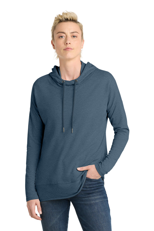 District Women's Featherweight French Terry Hoodie DT671 Washed Indigo