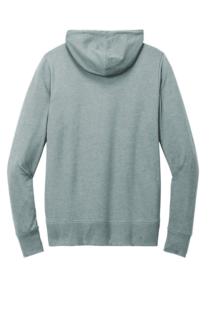 District Women's Featherweight French Terry Full-Zip Hoodie DT673 Flint Blue Heather
