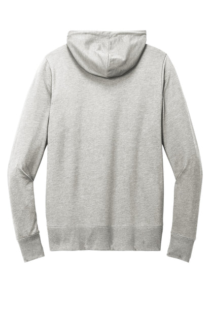 District Women's Featherweight French Terry Full-Zip Hoodie DT673 Light Heather Grey