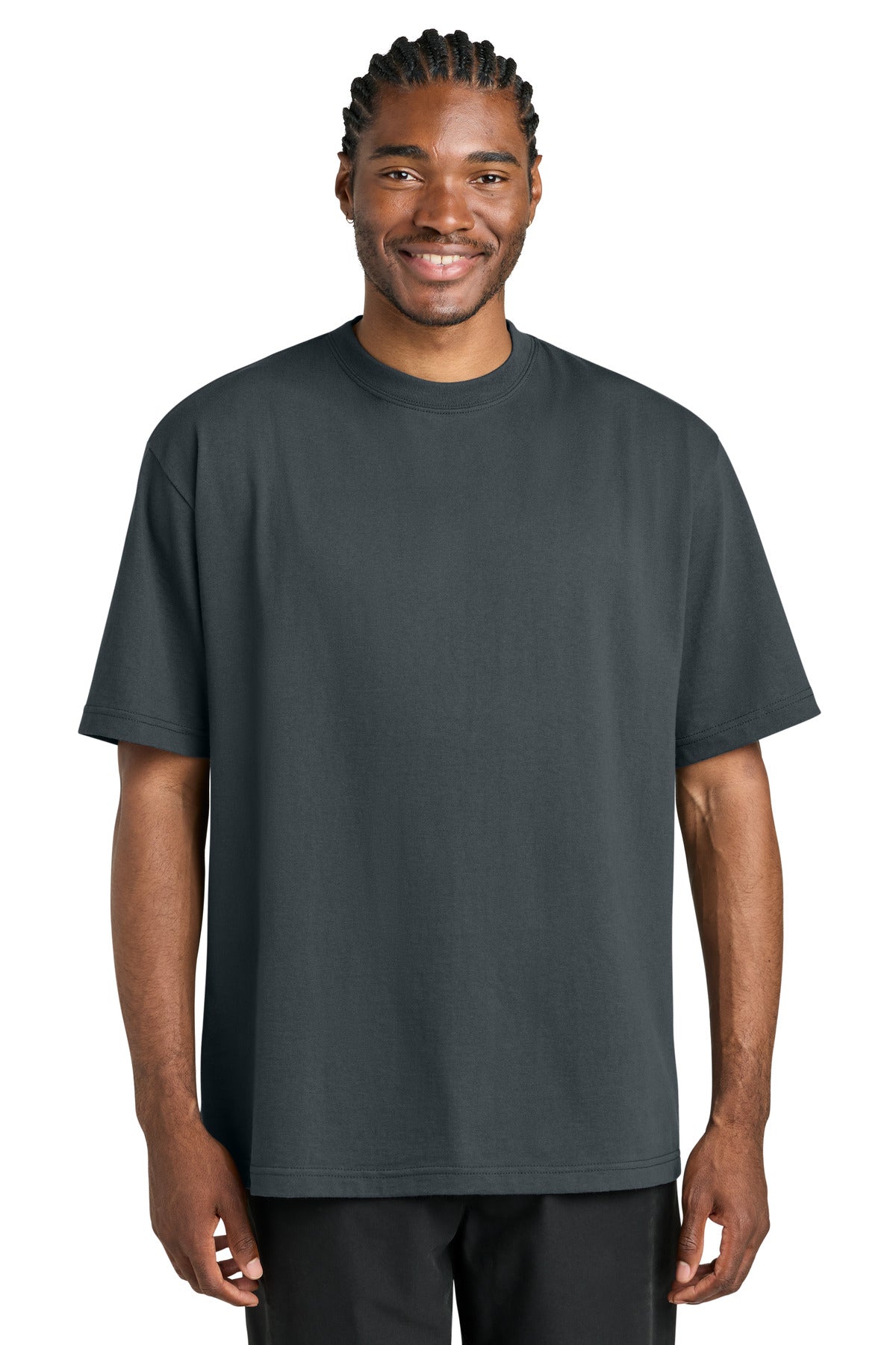 District 7-Oz Gritty Tee DT7075 Graphite