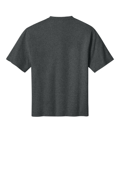 District 7-Oz Gritty Tee DT7075 Heathered Charcoal
