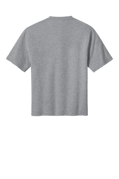 District 7-Oz Gritty Tee DT7075 Light Heather Grey