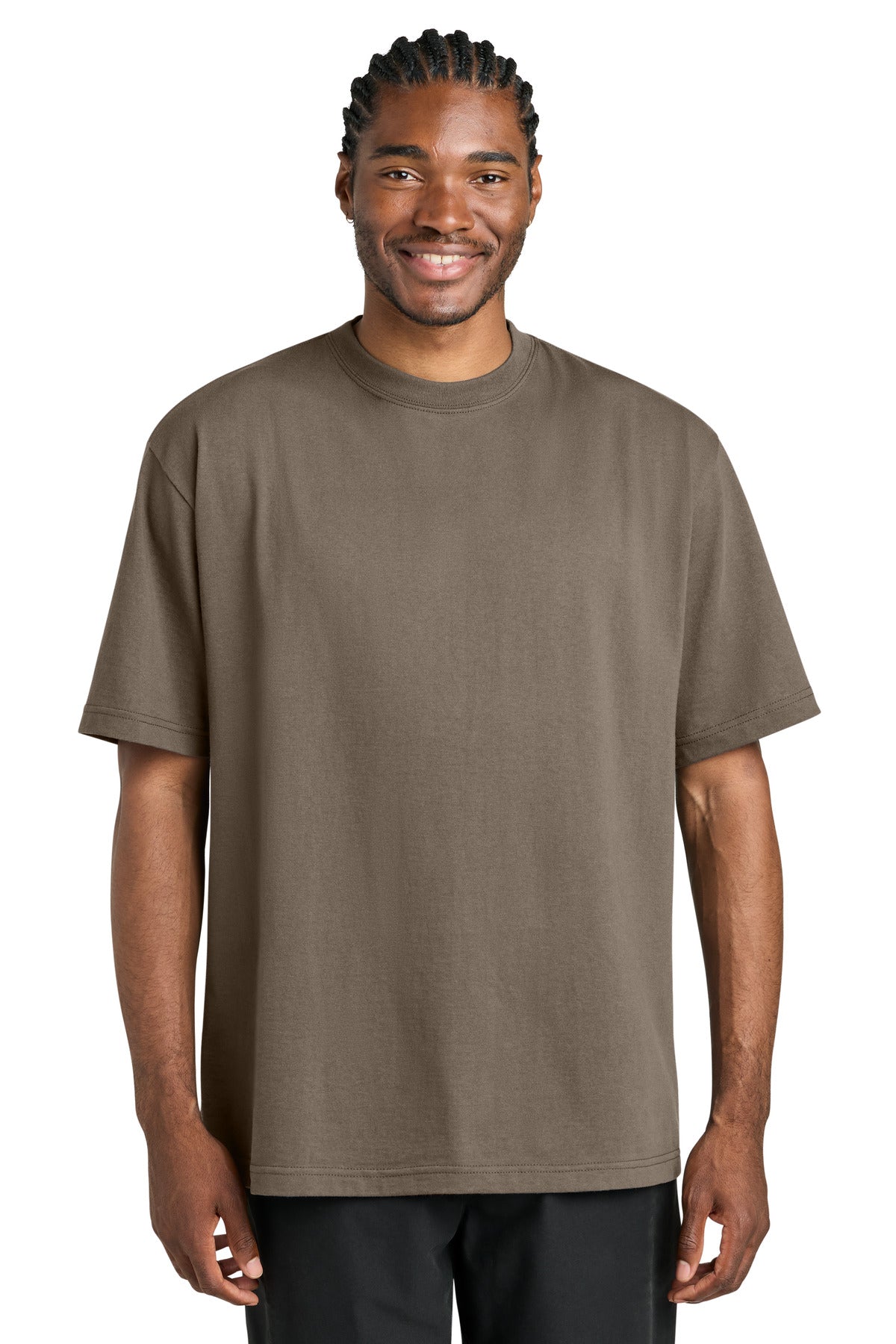 District 7-Oz Gritty Tee DT7075 Warm Taupe