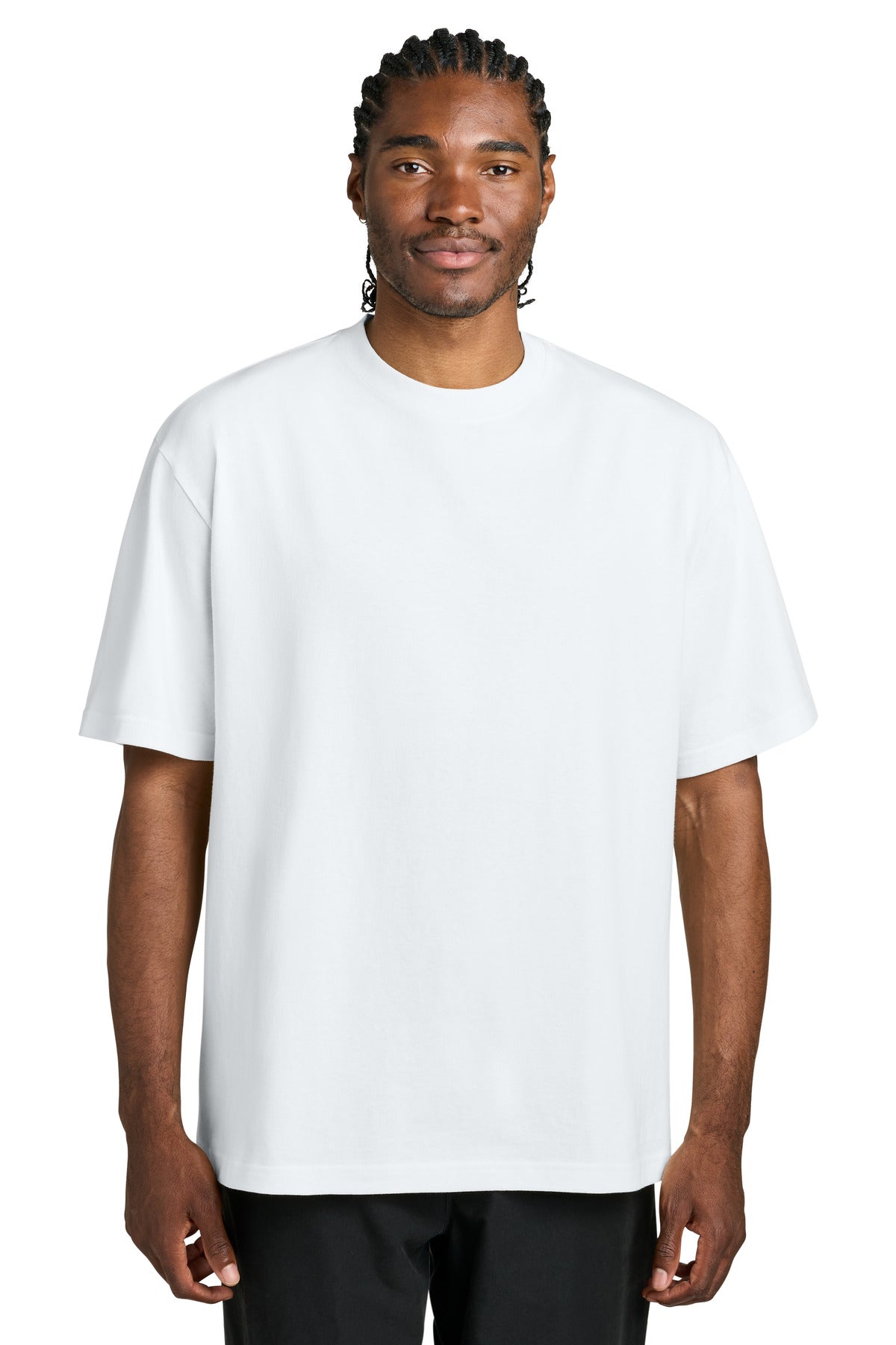 District 7-Oz Gritty Tee DT7075 White