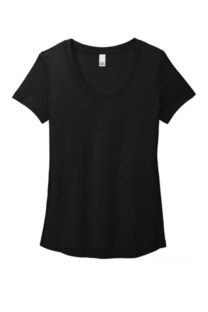 District Women's Flex Scoop Neck Tee DT7501 Black