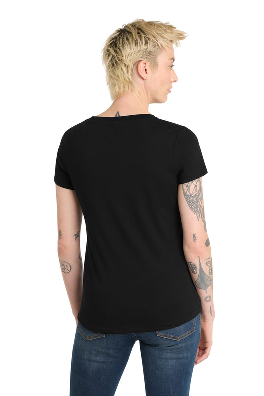 District Women's Flex Scoop Neck Tee DT7501 Black