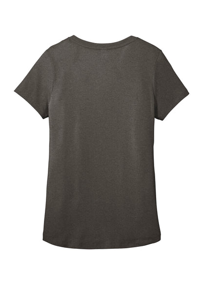 District Women's Flex Scoop Neck Tee DT7501 Heathered Charcoal