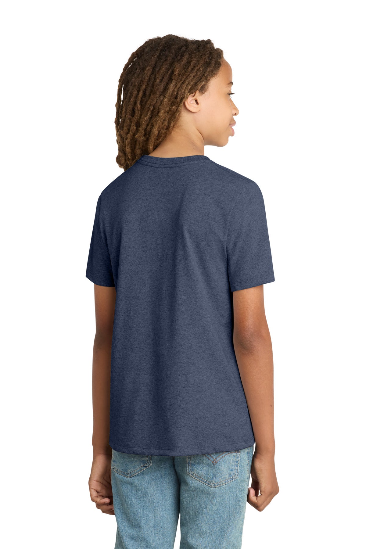 District Youth Re-Tee DT8000Y Heathered Navy