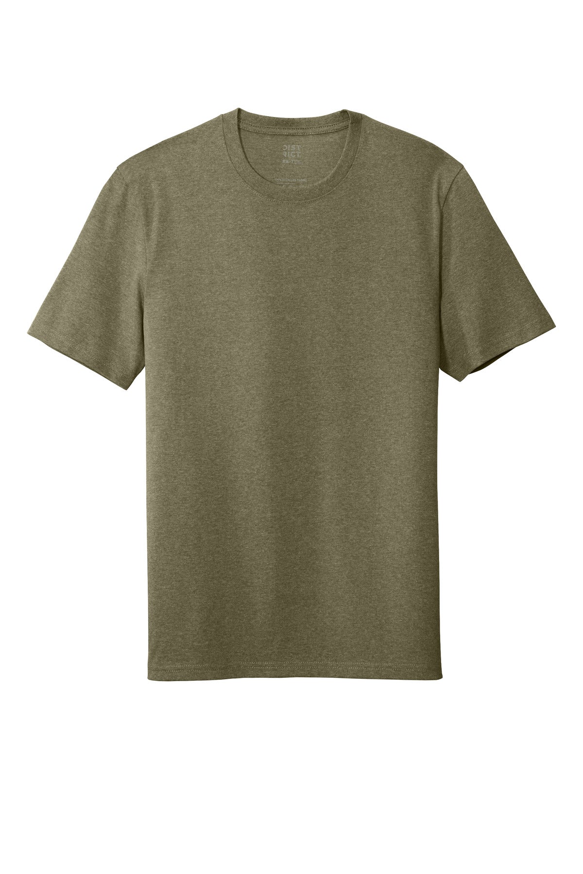 District Re-Tee DT8000 Light Olive Heather
