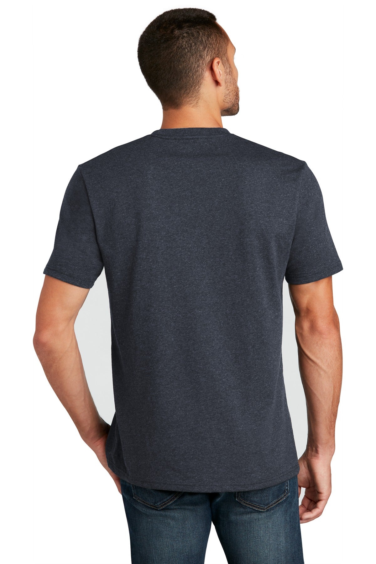 District Re-Tee DT8000 Heathered Navy