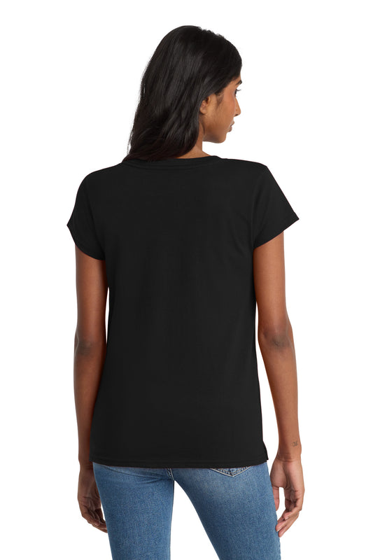 District Women's Re-Tee V-Neck DT8001 Black