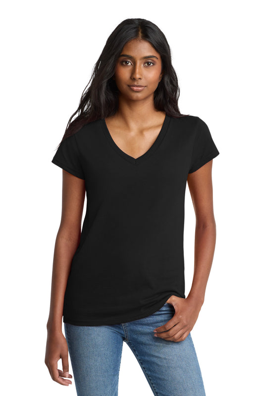 District Women's Re-Tee V-Neck DT8001 Black