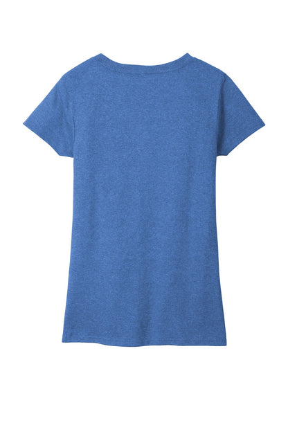 District Women's Re-Tee V-Neck DT8001 Blue Heather