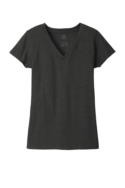District Women's Re-Tee V-Neck DT8001 Charcoal Heather