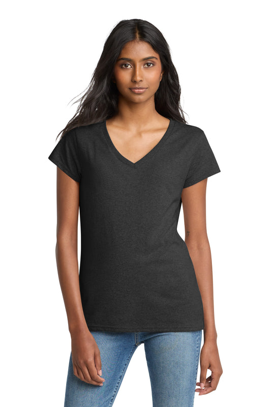District Women's Re-Tee V-Neck DT8001 Charcoal Heather