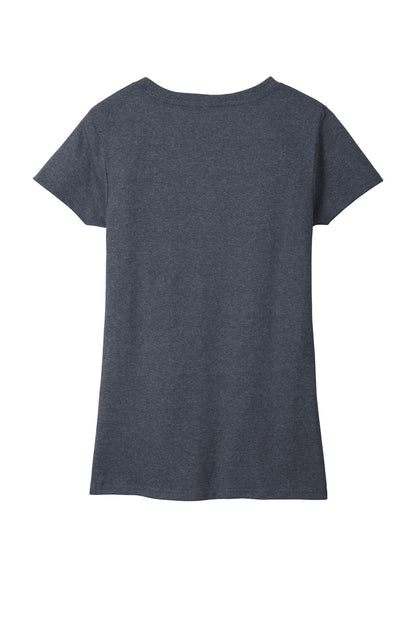 District Women's Re-Tee V-Neck DT8001 Heathered Navy