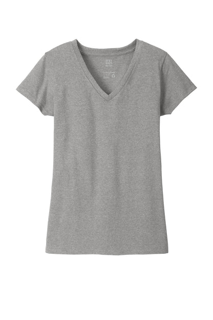 District Women's Re-Tee V-Neck DT8001 Light Heather Grey