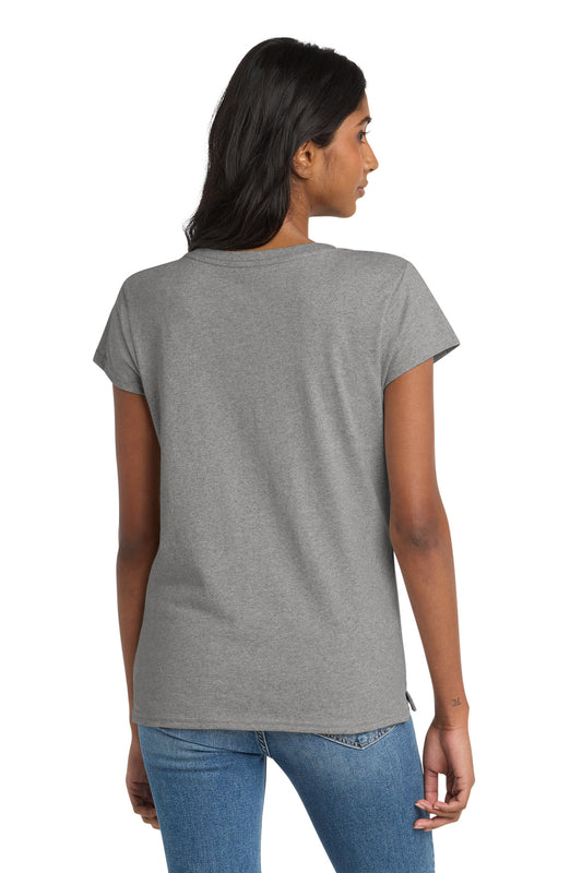 District Women's Re-Tee V-Neck DT8001 Light Heather Grey