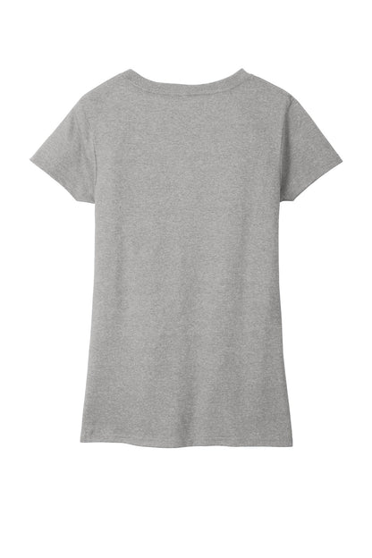 District Women's Re-Tee V-Neck DT8001 Light Heather Grey