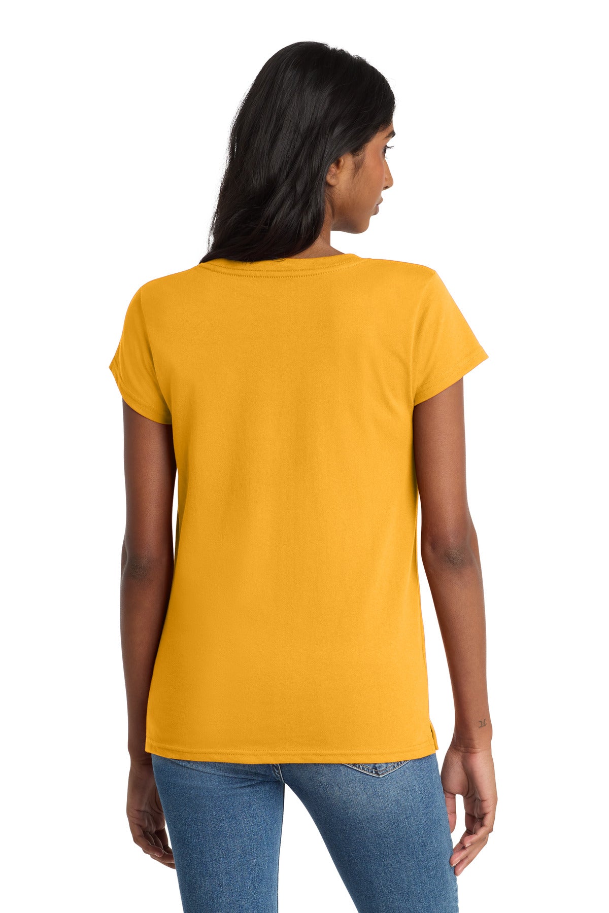 District Women's Re-Tee V-Neck DT8001 Maize Yellow
