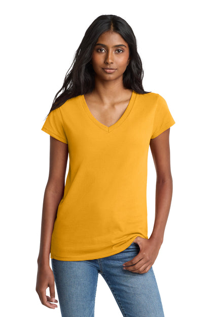 District Women's Re-Tee V-Neck DT8001 Maize Yellow