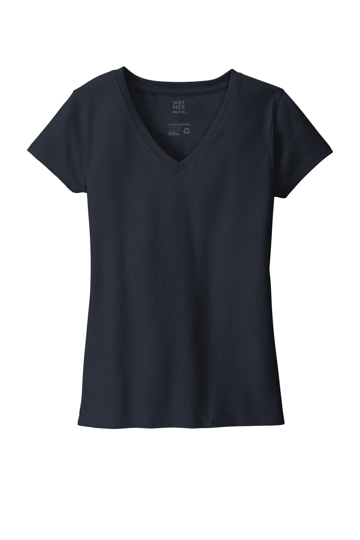 District Women's Re-Tee V-Neck DT8001 True Navy