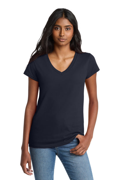 District Women's Re-Tee V-Neck DT8001 True Navy