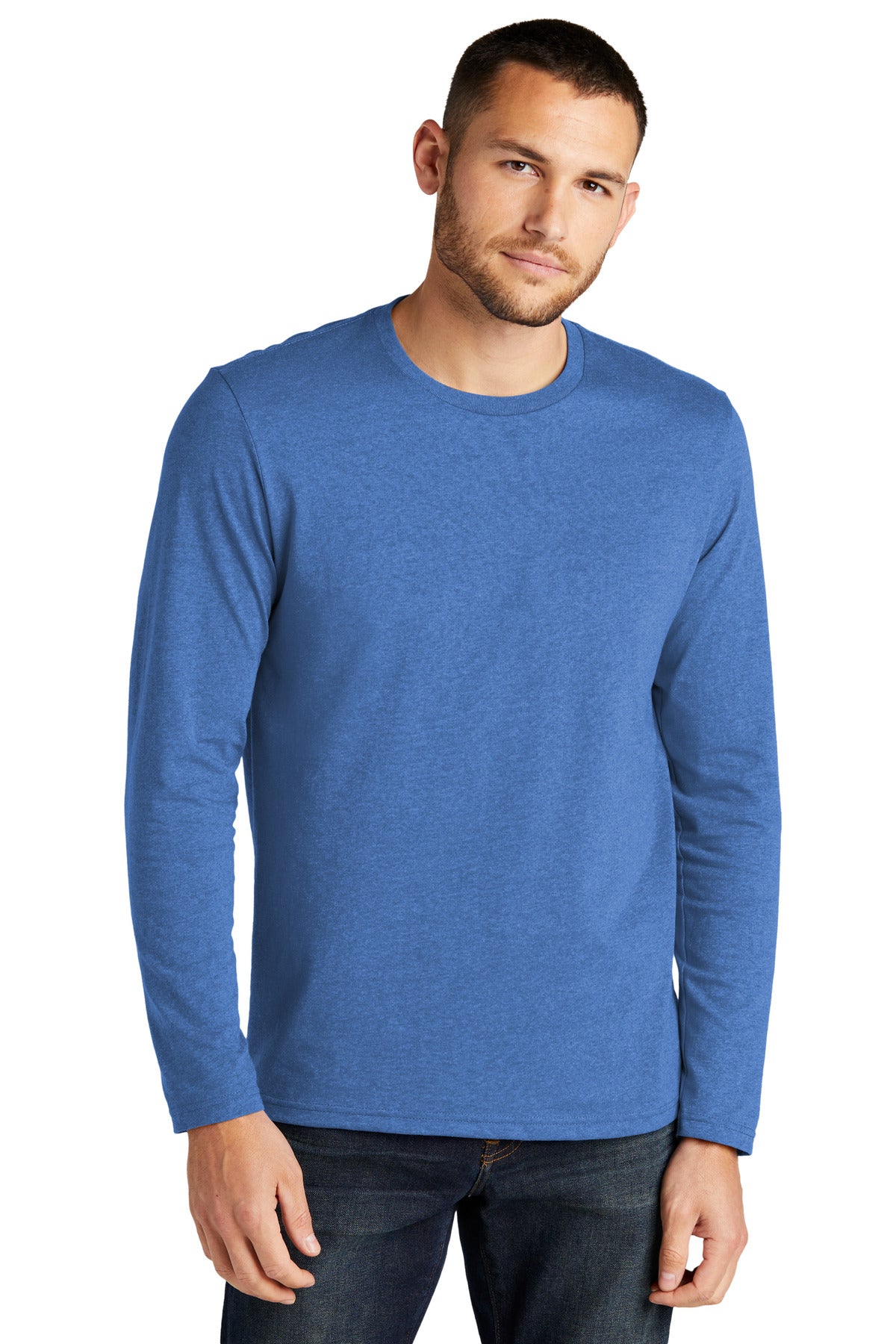 District Re-Tee Long Sleeve DT8003 Blue Heather