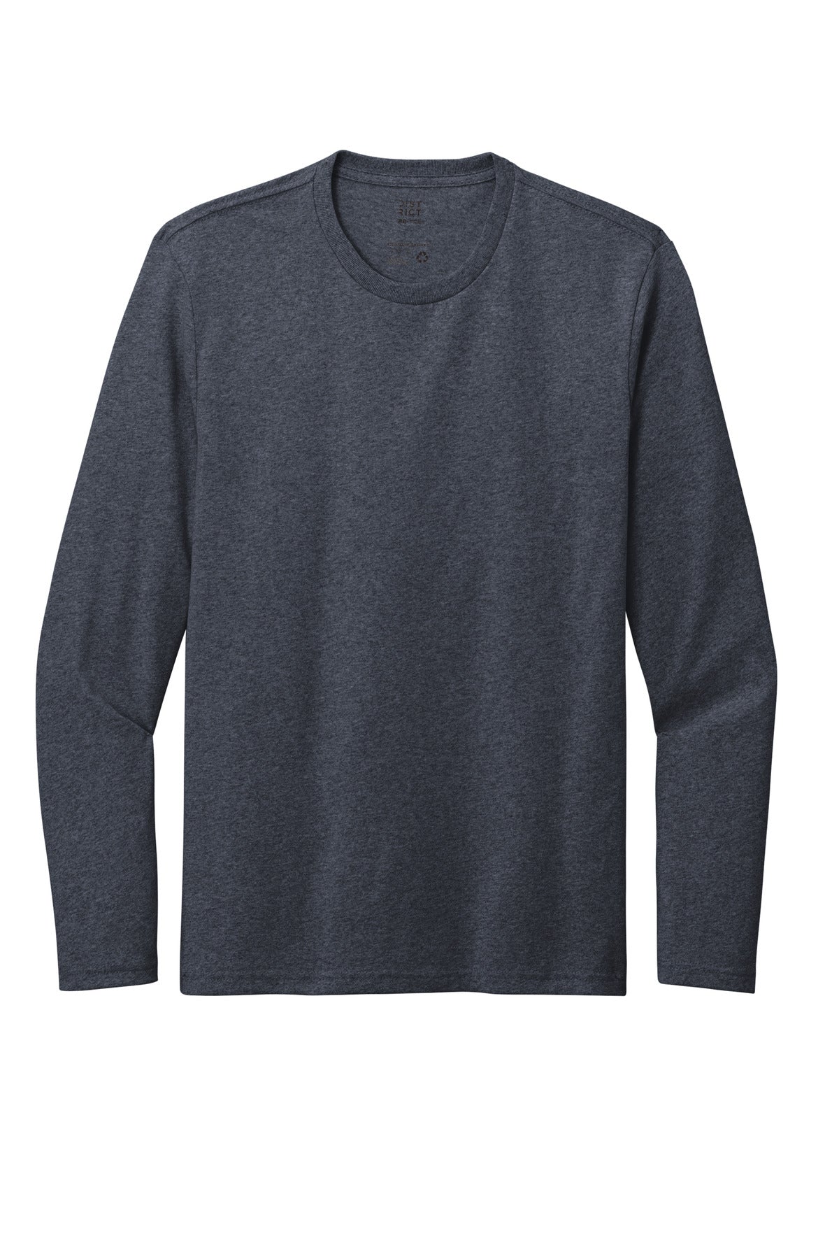 District Re-Tee Long Sleeve DT8003 Heathered Navy