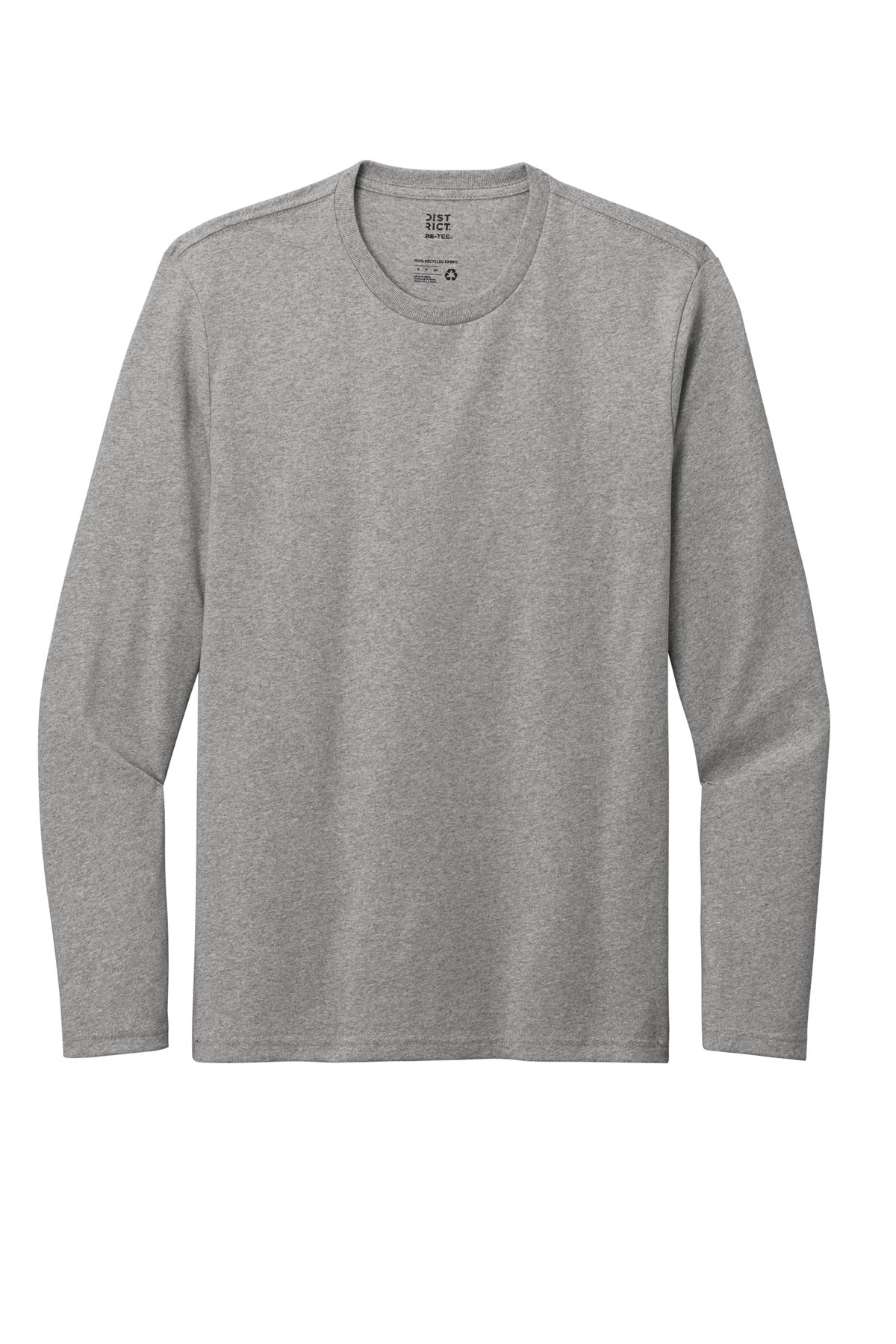District Re-Tee Long Sleeve DT8003 Light Heather Grey